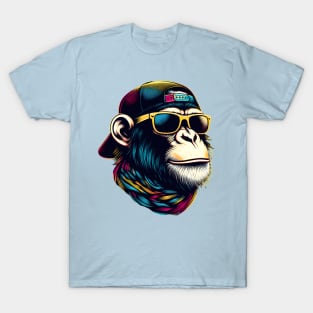 Cool Monkey With Scarf T-Shirt